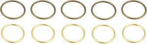 O Ring Buckle, 35mm ID Gold Tone 10pcs and 45mm ID Bronze Tone 10pcs Zinc Alloy Fasteners for Bag DIY