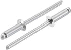 75Pcs 5/32"x1/2" 304 Stainless Steel Countersunk Blind Rivet, Open-End Type Blind Rivets for DIY, Sheet Metal, Automotive Repairs, Furniture, Boat, and Duct Work (Silver)