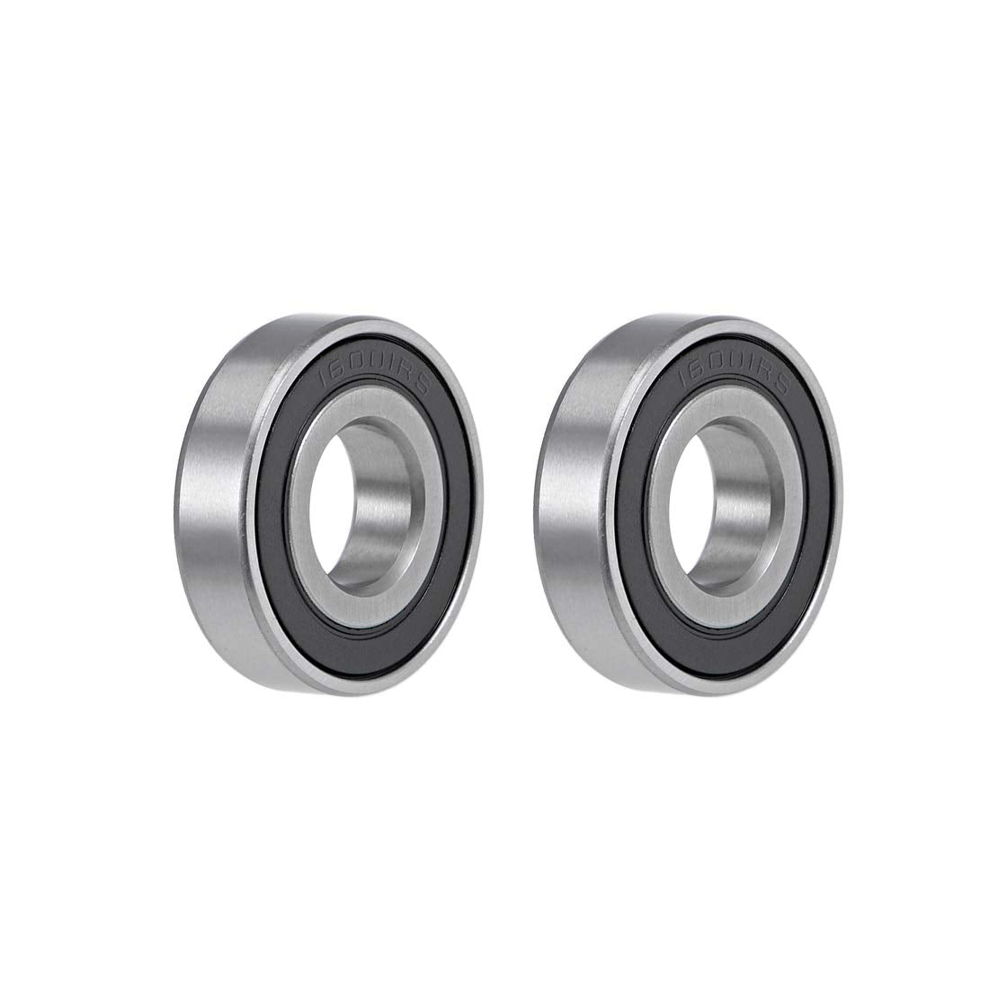 16001-2RS Deep Groove Ball Bearings 12mm x 28mm x 7mm Double Sealed Chrome Steel Z2 ABEC1 2pcs