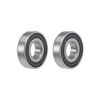 16001-2RS Deep Groove Ball Bearings 12mm x 28mm x 7mm Double Sealed Chrome Steel Z2 ABEC1 2pcs