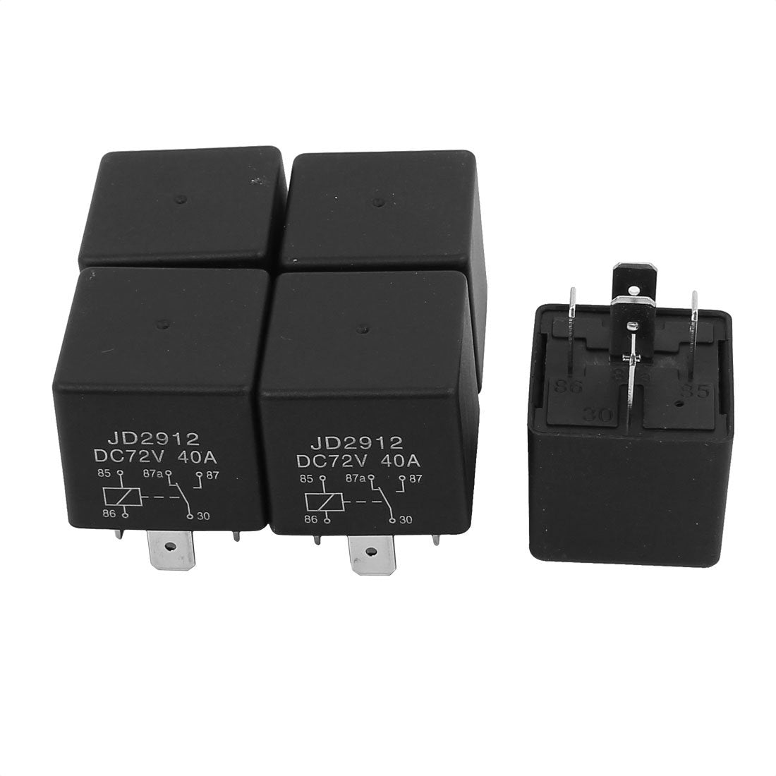 JD2912 DC 72V Coil 40A 5 Pins SPDT Security Power Relay 5pcs