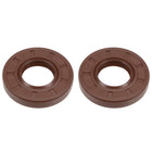 Oil Seal 25mm Inner Dia 52mm OD 8mm Thick Fluorine Rubber Double Lip Seals 2Pcs
