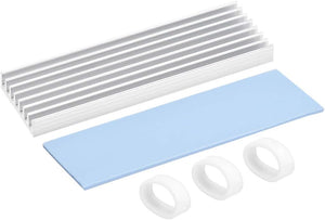 M.2 Alumiininen lämpösydämen asennuspaketti 70x22x6mm silikonitermosteineillä 2280 SSD:lle