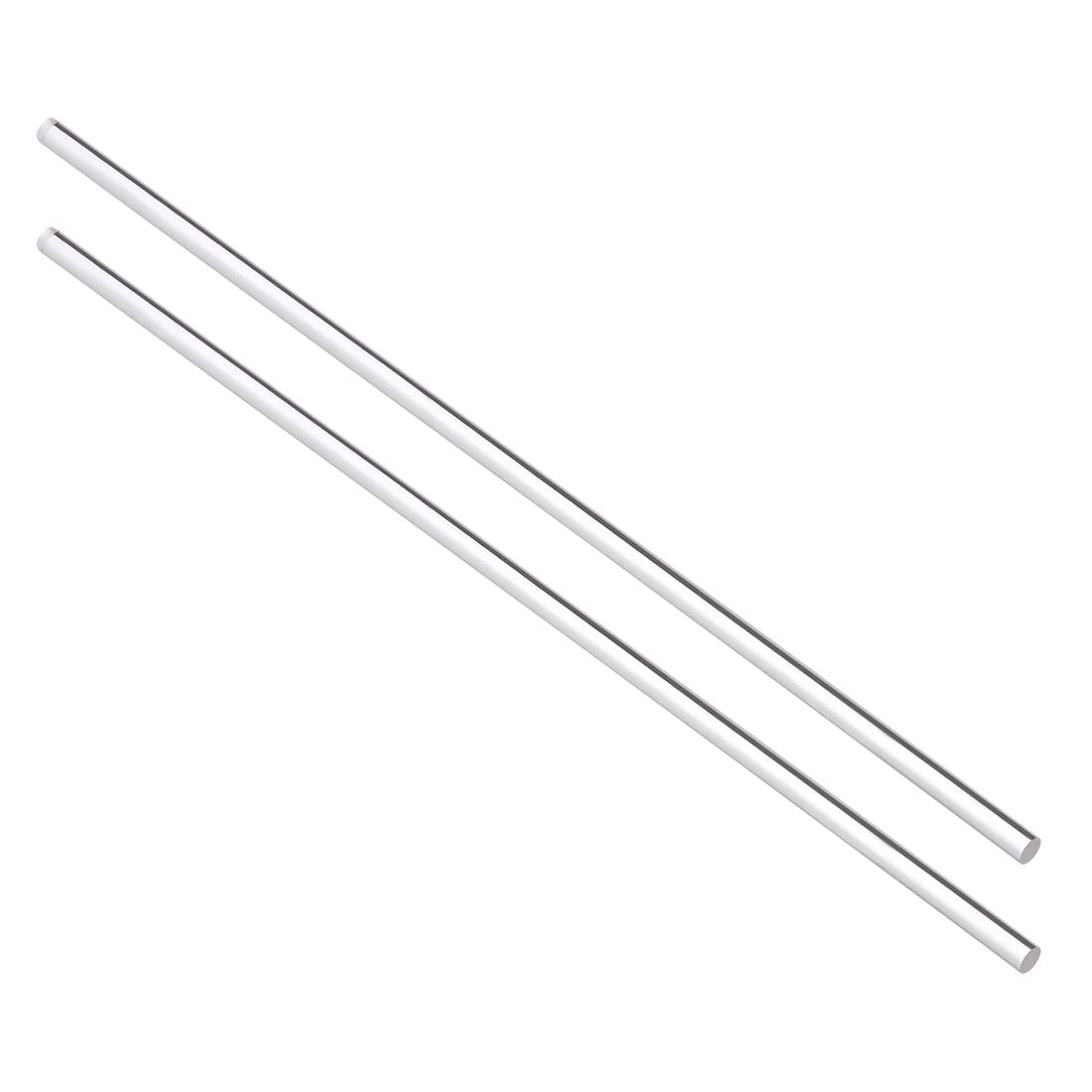 Acrylic Round Rod,Clear,0.2 Inch Diameter 10inch(247mm) Length,Solid Plastic PMMA Bar Stick 2pcs