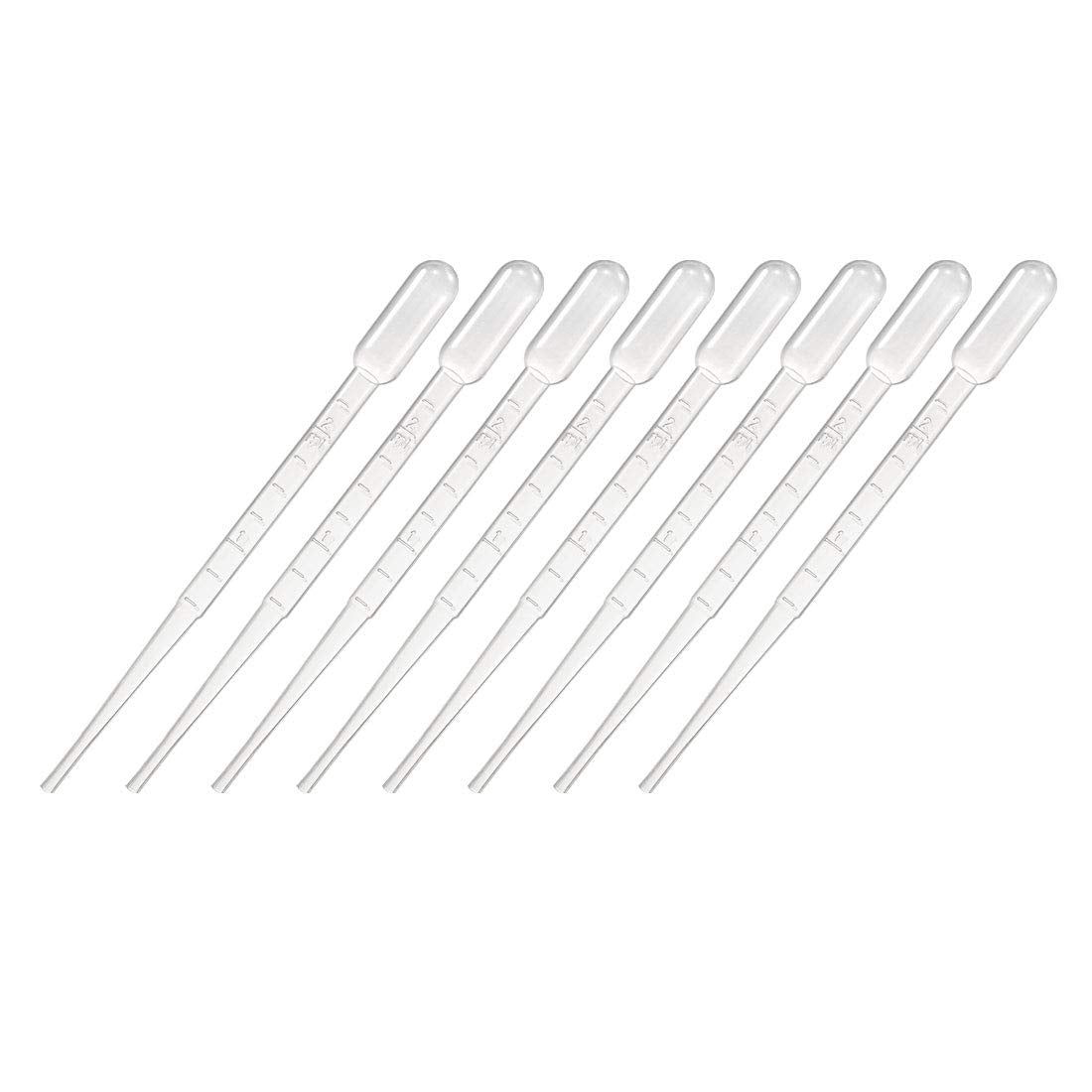 30 Pcs Plastic Disposable Pipettes 2ml, Clear Graduated Transfer Pipettes, 146mm Length, Liquid Dropper for Lab