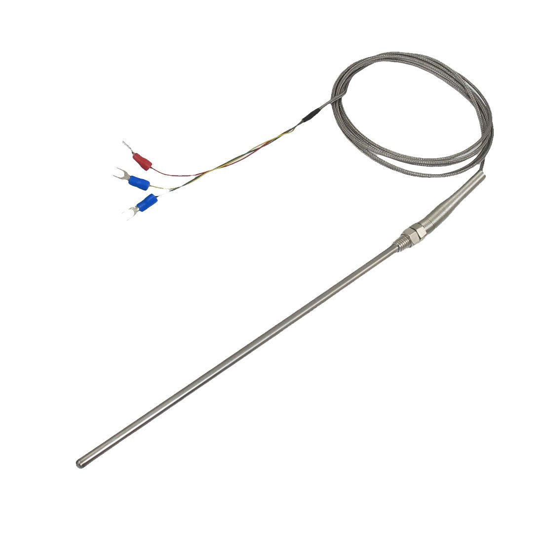 2M Wire Temprature Sensor Thermocouple Probe PT100 200mm x 5mm