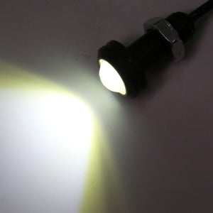 4pcs 18mm Eagle Eye LED Fari Nebbia Auto Motore DRL Lampade di Ricarica Bianche 12V 1.5W