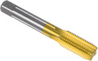 Metric Machine Thread Milling Tap M18 x 2 H2 Titanium Coated (Ti-coated) High Speed Steel 4 Straight Flutes Screw Thread Tapping Threading Machinist Repair DIY Tool