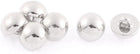 LinkMejor Coat Jacket Mushroom Shape Sewing Buttons 12.5mm Dia 6Pcs Silver Tone
