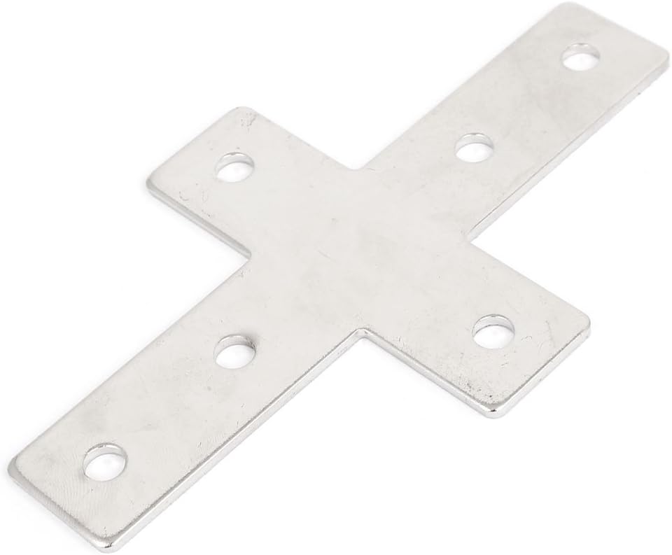 145mmx85mm Cross Shaped Metal Flat Plate Corner Brace Angle Bracket