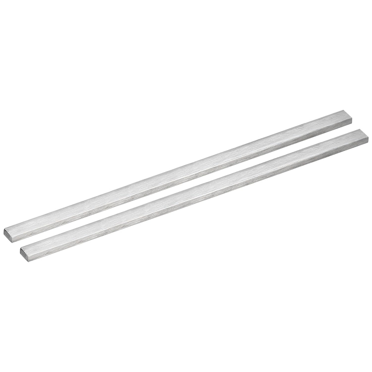 316L Stainless Steel Flat Bar, 1/8" Thickness 3/8" Width 12" Length Brushed Finish Trim Strips Sheet for Kitchen DIY Craft Making 2pcs