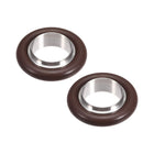 2 Pcs Centering Ring KF-16 Vacuum Fittings ISO-KF Flange 29mm X 16mm Stainless Steel Fluorine Rubber O-Ring