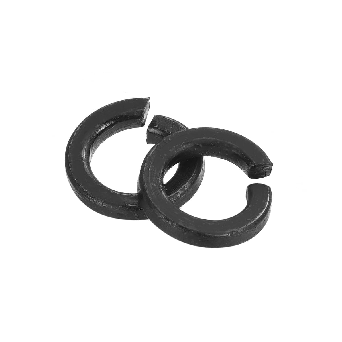 M8 Split Lock Washer, 100Pcs Carbon Steel Spring Lock Washers Metal Split Ring Washer for Screw Bolts Machinery