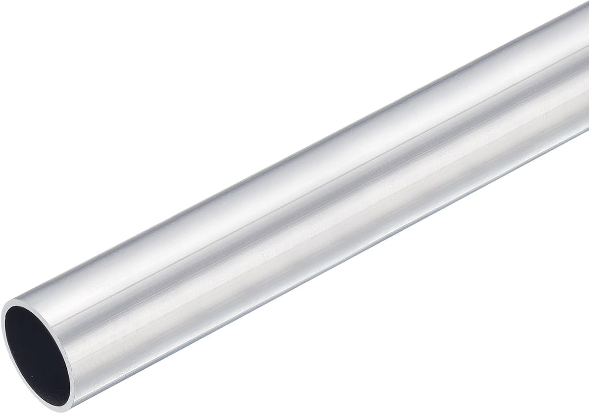 6063 Aluminum Round Tube, 23mm OD 20mm Inner Dia 400mm Length Pipe Tubing for Industry DIY Projects