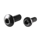 Button Head Hex Socket Cap Screws, M2x6mm and M2.5x6mm Alloy Steel Black 200pcs