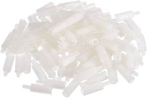 M3 15+6mm F/M Nylon Hex Standoff Spacer Screws PCB Pillar White 100 Pcs