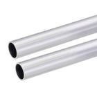6063 Aluminum Round Tube, 21mm OD 18mm Inner Dia 300mm Length Seamless Straight Tubing 2 Pcs