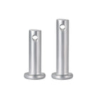 10Pcs 6mm x 25mm and 10 Pcs 6mm x 20mm Clevis Pins Shaft Cylindrical Pin with Hole Zinc Plated, 2in1