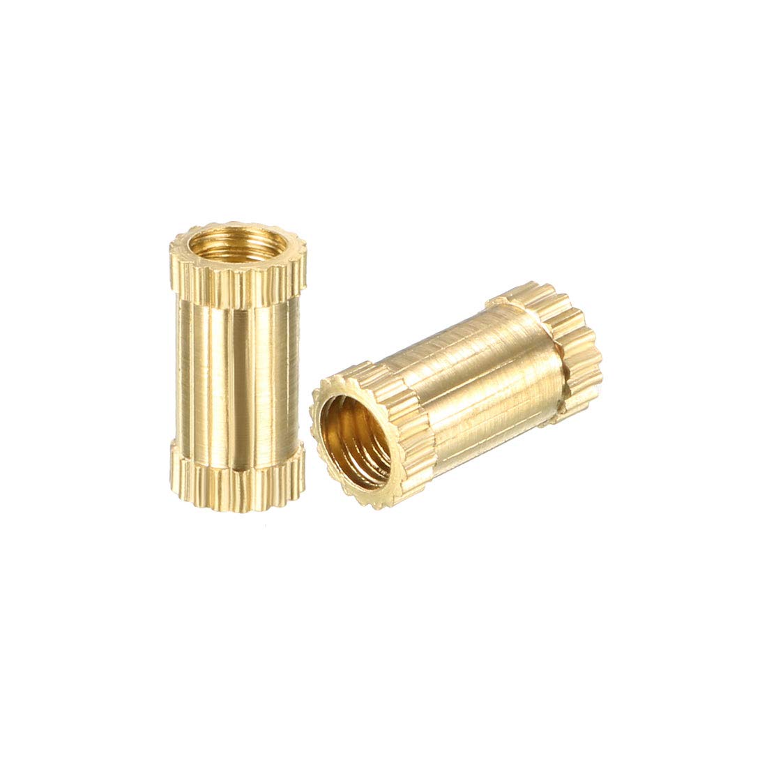 투박한 삽입 볼트 - 100Pcs M3 x 5mm 길이 x 4mm OD 여성용 스레드 브라스 스레드 삽입 볼트 3D 프린터용