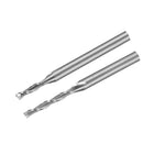 10Pcs 2mm Carbide End Mill Engraving Milling Cutter CNC Router Bit for PCB Machine, 1/8" Shank