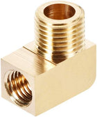 Brass Pipe Fitting 90 Degree Barstock Street Elbow G1/4 Male X M10 Female