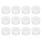 12Pcs Rubber Grommets 16mm Drill Hole, 12mm ID Hole Top Hat Grommet Clear Silicone Rubber Hole Plug Gasket for Wiring, Automotive