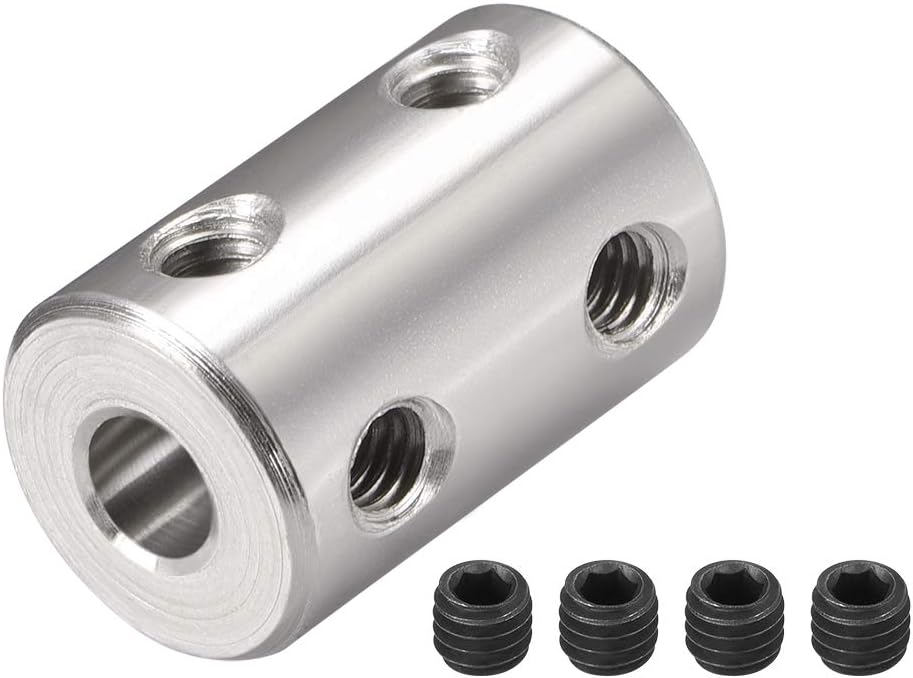 5mm to 5mm Bore Rigid Coupling Set Screw L22XD14 Stainless Steel,Shaft Coupler Connector for RC Airplane Boat, Motor Accessories