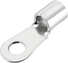 Copper Wire Lugs,7-5AWG RNB14-6S,Bolt Hole,Battery Cable Ends Eyelets Crimp Tubular Ring Terminals Connectors Silver Tone 20Pcs