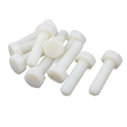 Hexagon M10 x 35mm Nylon Plastic Screw Threaded Pack of 10PCS RoHS