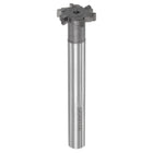 T-Slot Milling Cutters, 5mm Depth 25mm Cutting Dia 12mm Shank Tungsten Carbide Tip 6 Flutes T Slot End Mill for Stainless Steel Copper Aluminum