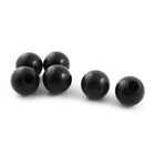 a14092200ux1263 6Pcs M10 x 32 mm Threaded Mounted 32 mm Diameter Ball Lever Knobs Black Pack of 6