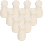 50 Pcs Wood Peg Dolls 1.38 Inch Female Unfinished Dolls Bodies Natural Wooden Figures Decorative Peg People for Painting, DIY Arts, Crafts and Graffiti