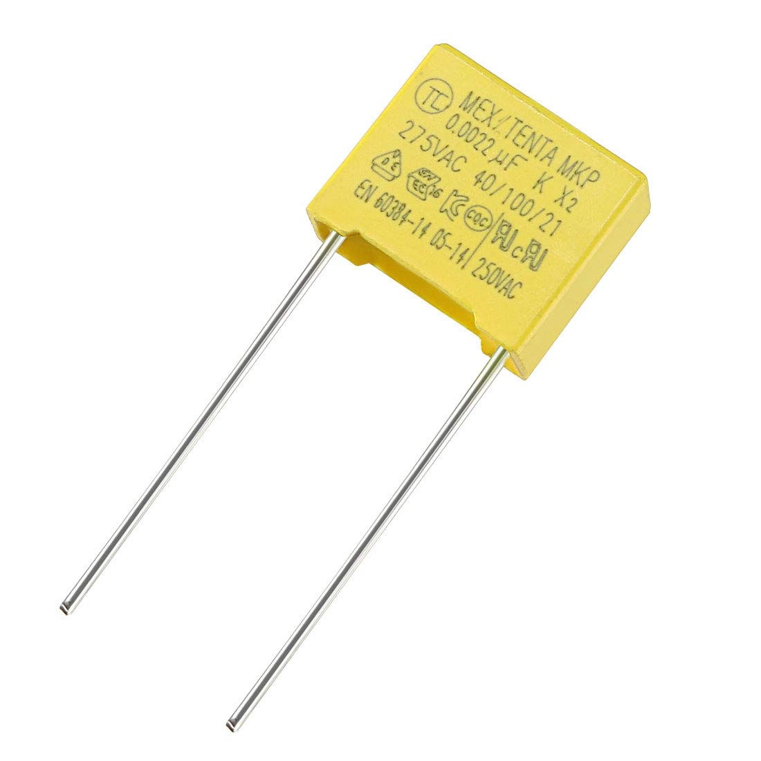 Safety Capacitor Polypropylene Film 2200pF 275VAC X2 MKP 10 Pcs