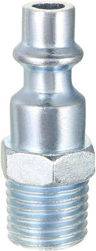 High-Flow Plug, Quick Coupler Plug Air Hose Fitting Quick-Connect Fitting, 1/4" NPT Male Plug 2pcs
