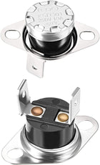 KSD301 Thermostat 50°C/122°F 10A Normally Open N.O Adjust Snap Disc Temperature Switch for Microwave Oven Coffee Maker 2pcs