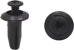 20Pcs 블랙 카 레진 리버트 스플래시 가드 푸시 타입 패치 클립 4.5mm