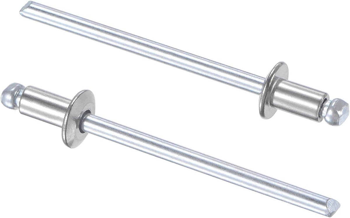 Blind Rivets 304 Stainless Steel 3.2mm Diameter 5mm Grip Length Silver 50pcs