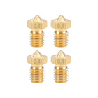 0.4mm 3D Printer Nozzle Head M6 Thread Replacement for V5 V6 3mm Extruder Print, Brass 4pcs