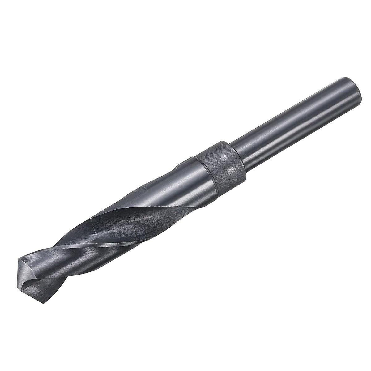 18.5mm Drill Bit 1/2" Reduced Shank 4341 High-Speed Twist HSS Nitriding Black 135° for Light-Duty Soft Metal Aluminum Alloy Wood Plastic