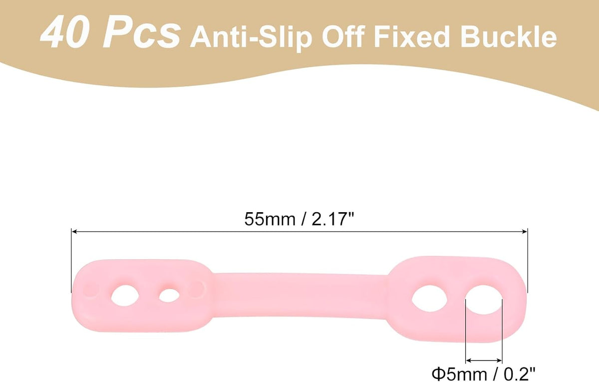 40Pcs Klerenhanger Winddichte Plastic Strip Haak, Anti-Slip Af Winddichte Vaste Riem, Anti-Vallen Strip Hanger Fixatie voor Buitenbinnen Blauw