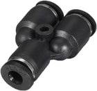 Plastic Connect Splitter Push To Tube Fittings 4 mm or 5/32" OD Push Lock 5pcs