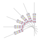 60Pcs 220K Ohm Resistor, 2W 5% Tolerance Metal Oxide Film Resistors, Axial Lead, Flame Proof for DIY Electronic Projects and Experiments