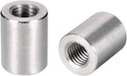 Round Connector Nuts, M12x25mm Height Sleeve Rod bar Stud Nut Stainless Steel 304, Pack of 10