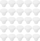 25Pcs Snug Plugs, Rubber Hole Plugs Round Soft Flexible Stopper Fit 8mm (0.31 Inch) Hole Dia., Waterproof Silicone Plug for Round Holes Sealing Kitchen Furniture, White