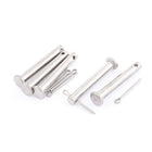 M6x40mm Flat Head 304 Stainless Steel Clevis Pins Fastener 5 Sets