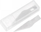 25Pcs 37x21.5mm Craft Knife Blades, High Speed Steel Hobby Blades Replacement Set Art Blades Carving Tool with Storage Case