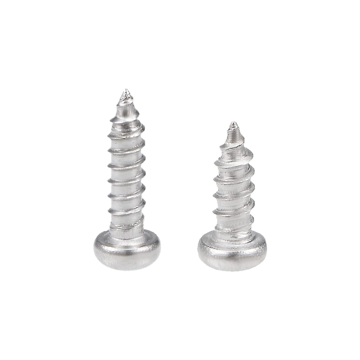 Phillips Pan Head Screw, 2x6mm and 2x8mm Self Tapping Screws 316 Stainless Steel Fasteners Bolts 100pcs