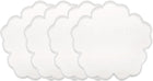 4pcs Flower Coaster Molds for Epoxy Resin Small Floral Silicone Epoxy Resin Coaster Molds for Making DIY Craft Project, Candle Holder, Home Decor, White