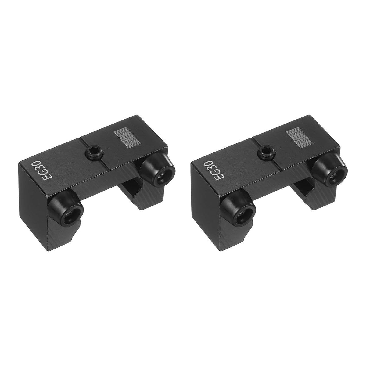 2 Pcs EG15 Linear Guide Rail Feststeller, Anti-Kollision Blockierer mit Polsterpad-Positionierblock für CNC-Maschine, 3D-Drucker, Lasergravur, geringer Aufbau