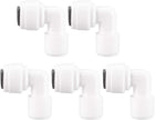 5pcs Elbow 1/4 Inch Male to 1/4 Inch OD Quick Connect Tube Fittings Water Purifiers Push in to Connector Filter Tubing Hose Pipe Joint for RO Reverse Osmosis System